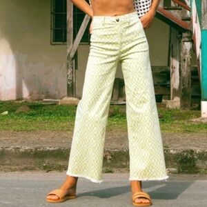 Billabong Free Fall Boho High Rise Wide Leg Jeans